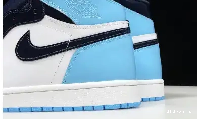 CHILL BLUE LEATHER AIR 1 PATENT JORDAN UNC 0520